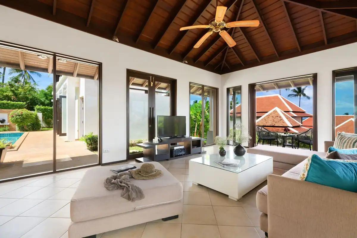Book 3 Bedrooms Stylish Walk to Beach ( Pumelia 21) – Best Hotel in Koh Samui