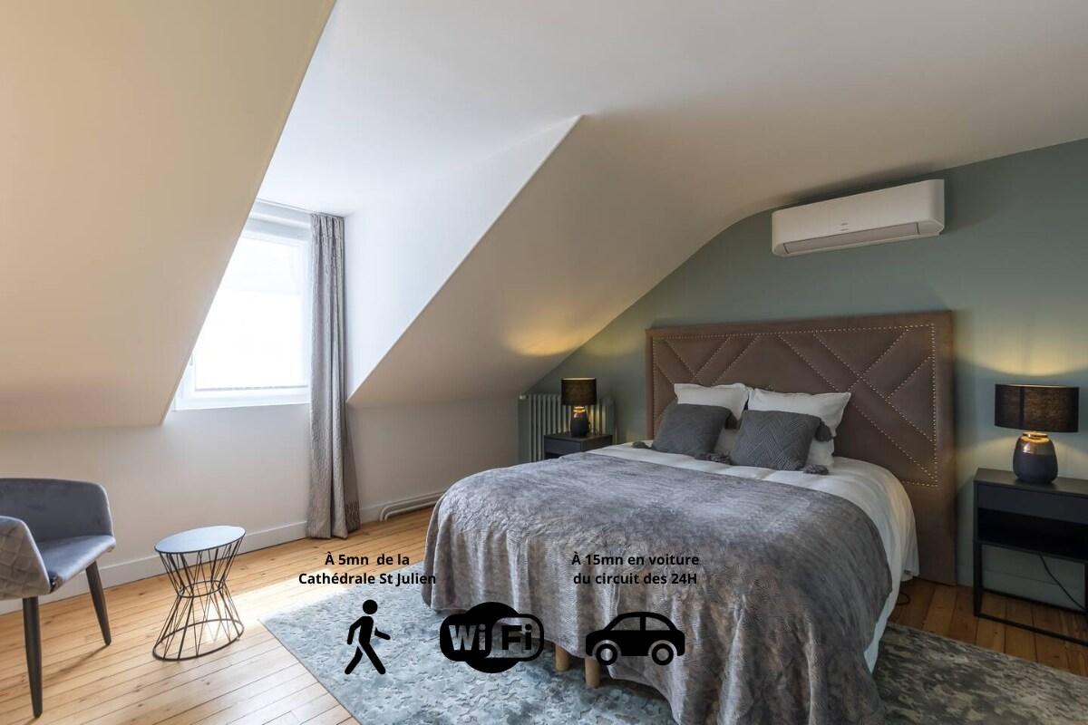 Book Dempsey: Lit double, Sdb privative, Clim – Best Hotel in Le Mans