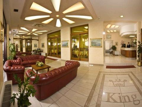 Hotel King The 3-star Hotel King offers comfort and convenience whether youre on business or holiday in Rimini. The hotel offers a high standard of service and amenities to suit the individual needs of all trav