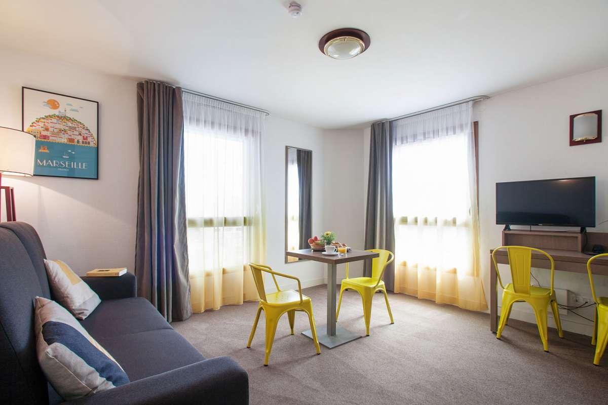 Appart City Marseille Euromed Ideally located in the prime touristic area of District 03, Appart City Marseille Euromed promises a relaxing and wonderful visit. The hotel offers guests a range of services and amenities designed to