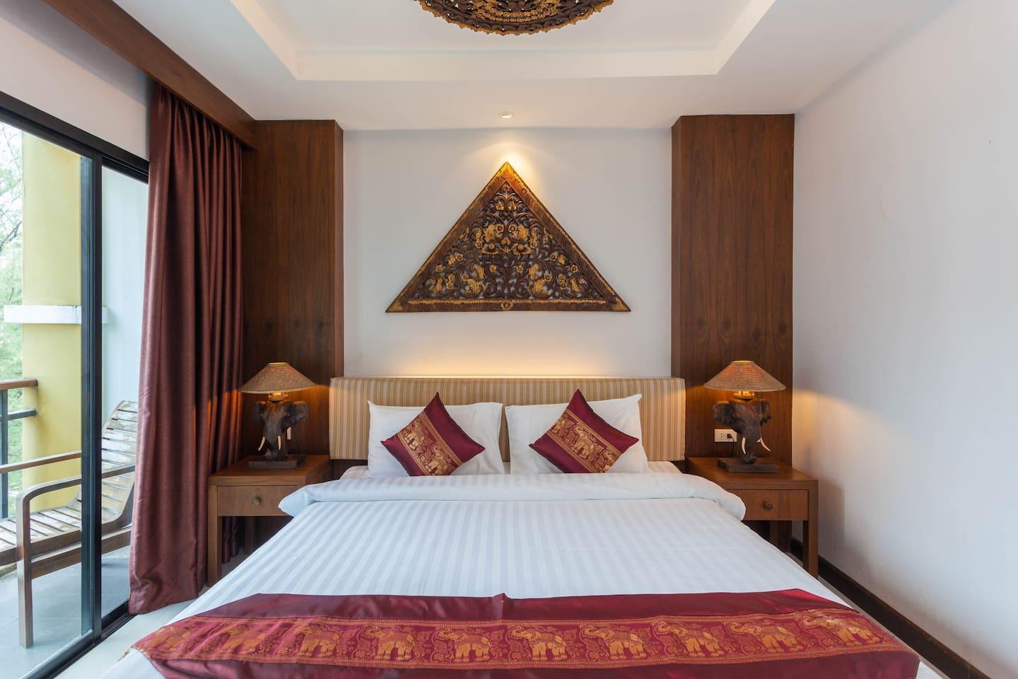 This photo about Superior Double with Balcony Thai Style in Patong shared on HyHotel.com